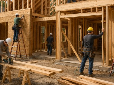 A crew on site